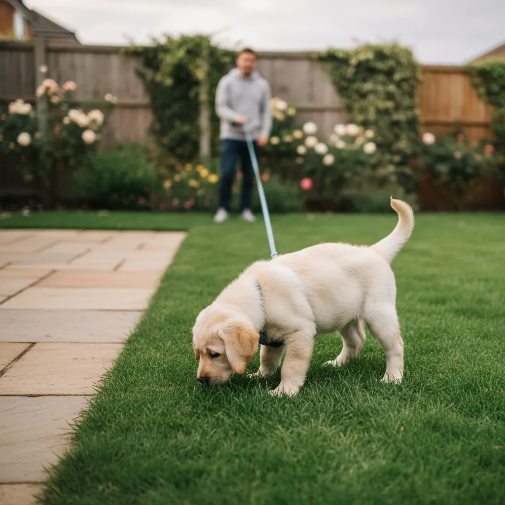 Recognising pre-potty signals like sniffing and circling helps owners anticipate when their puppy needs to go outside