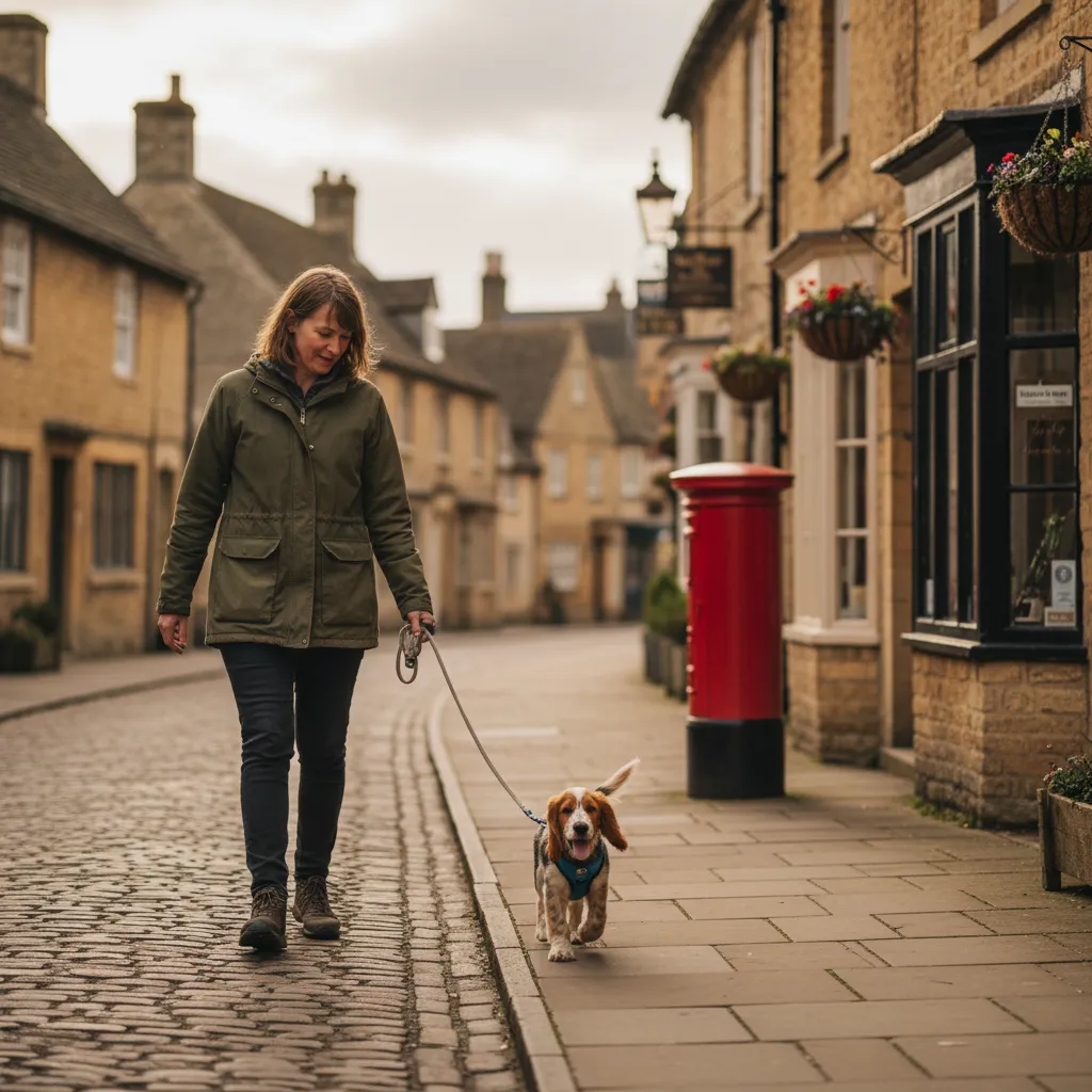 Loose-lead walking practised in quiet environments builds habits that transfer to busier settings later