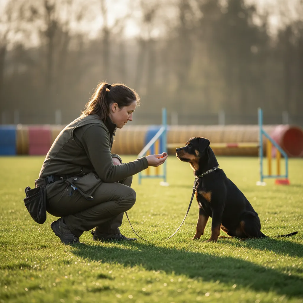Force-free positive reinforcement training is especially important for large breeds that will grow to 80 pounds or more