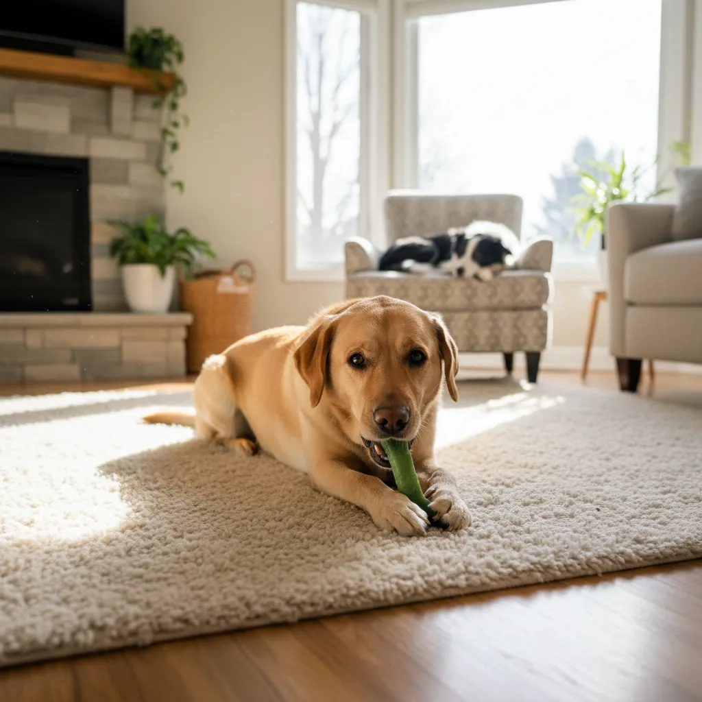 VOHC-approved dental chews provide additional plaque control between brushing sessions
