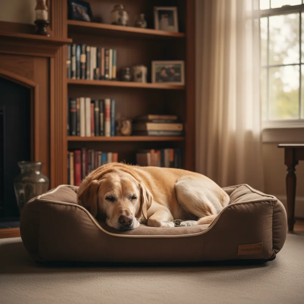 Orthopedic memory foam beds with low entry points are especially beneficial for senior dogs managing arthritis or joint stiffness