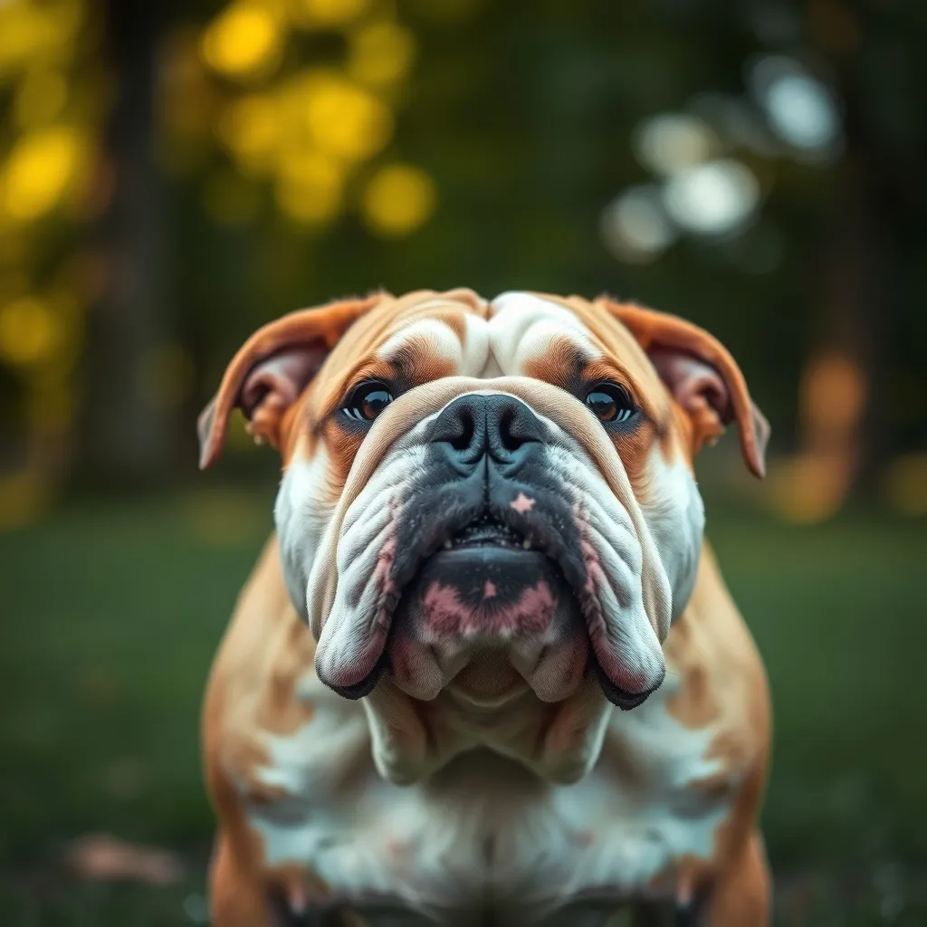 The Bulldog's flat muzzle and broad heavy chest create a natural disadvantage in the water