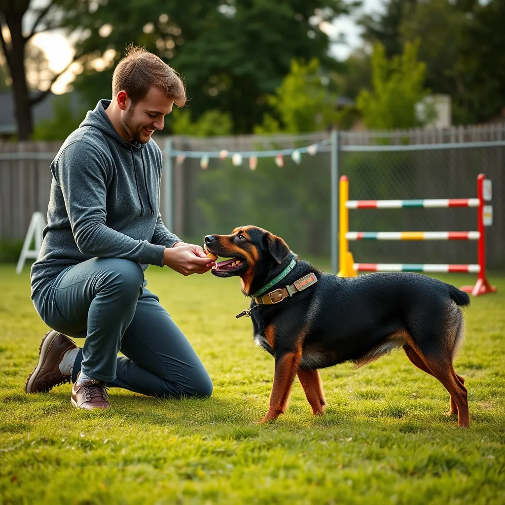 A certified trainer using positive reinforcement techniques as a behavioral alternative to neutering for aggression