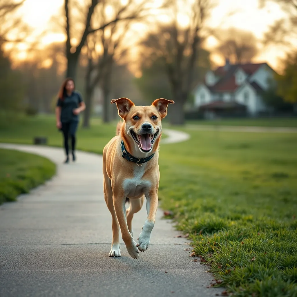 Regular exercise combined with a high protein diet helps dogs achieve and maintain a healthy body weight