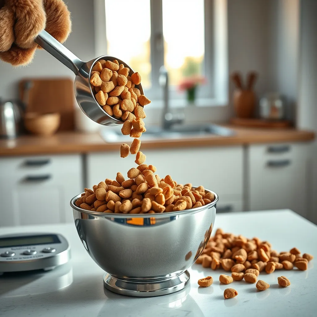 Measuring each meal with a kitchen scale ensures accurate portion control for weight management