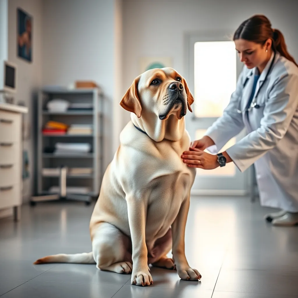 A veterinary body condition assessment helps determine whether your dog needs a retail or prescription weight formula