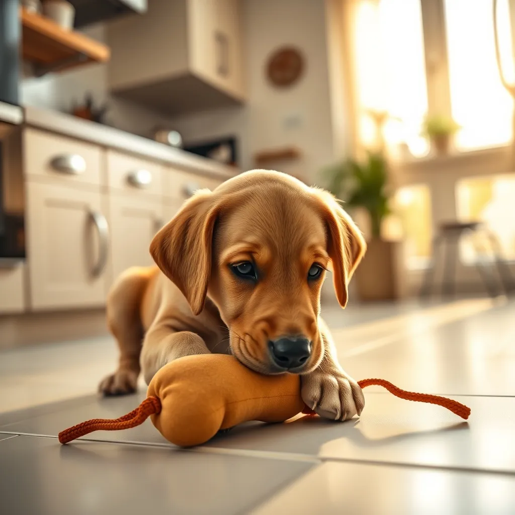 Soft rubber toys are ideal for puppies whose baby teeth and gums need gentle options during the teething stage
