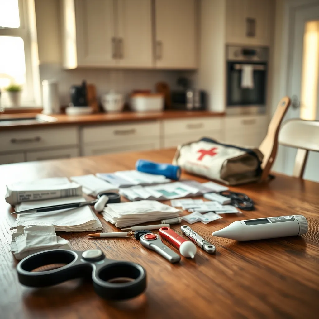 A well-stocked dog first aid kit with essential supplies clearly organised and easy to access