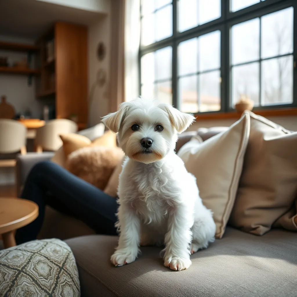 The Bichon Frise is one of the most popular small hypoallergenic breeds for families