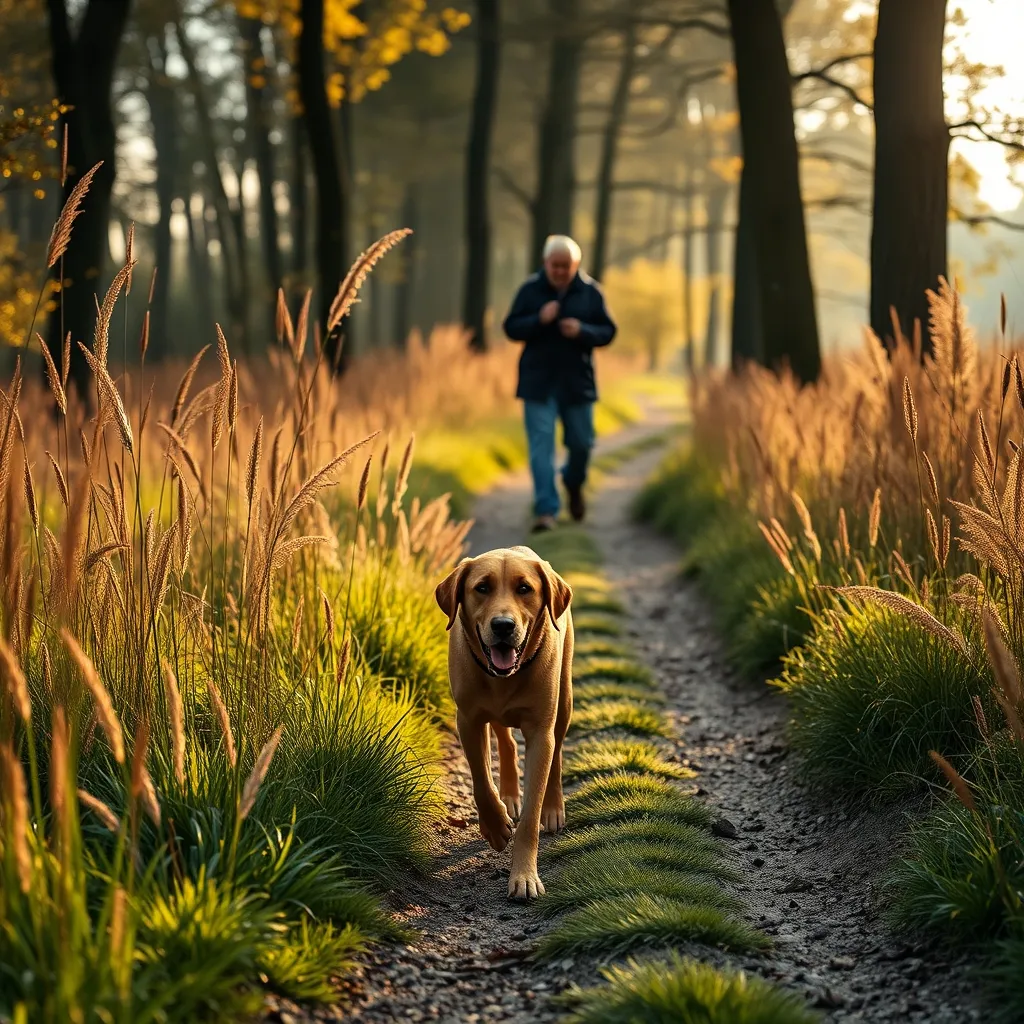 Woodland walks through long grass and undergrowth are prime areas for tick exposure in dogs