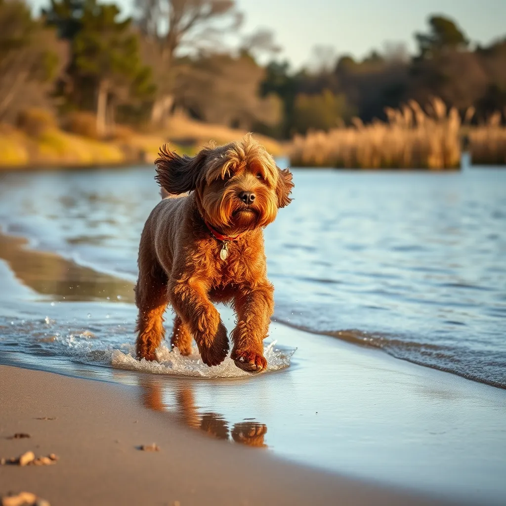 Portuguese Water Dogs combine an athletic build with a reliably low-shedding curly coat