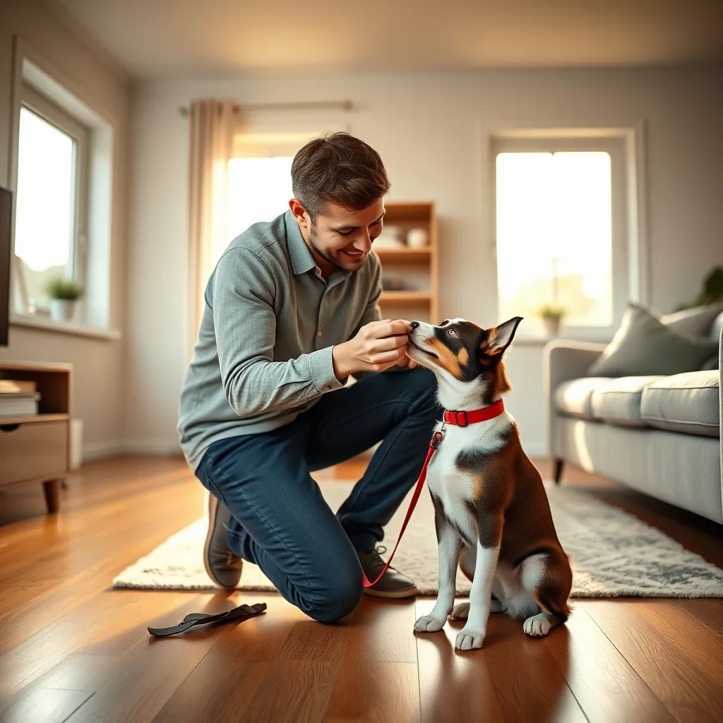 Indoor leash training sessions build a strong foundation before progressing to outdoor distractions