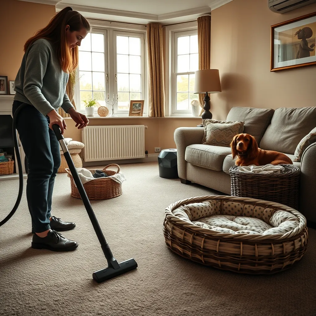 Thorough vacuuming and washing pet bedding at high temperatures are essential for breaking the flea life cycle at home