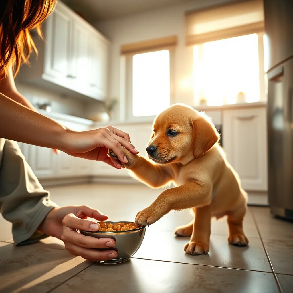 Early handling exercises paired with treats help prevent aggression in puppies