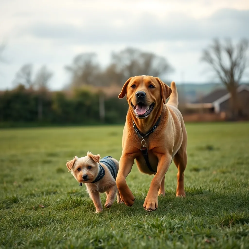 Dogs playing together during a group walk require comprehensive liability coverage
