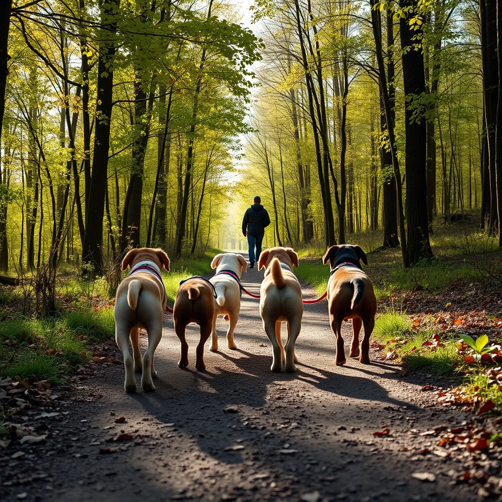 Forest walks with multiple dogs carry specific risks that insurance policies must address