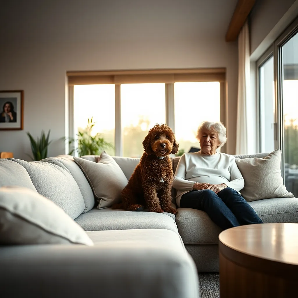 The Lagotto Romagnolo makes an excellent calm companion for quieter households